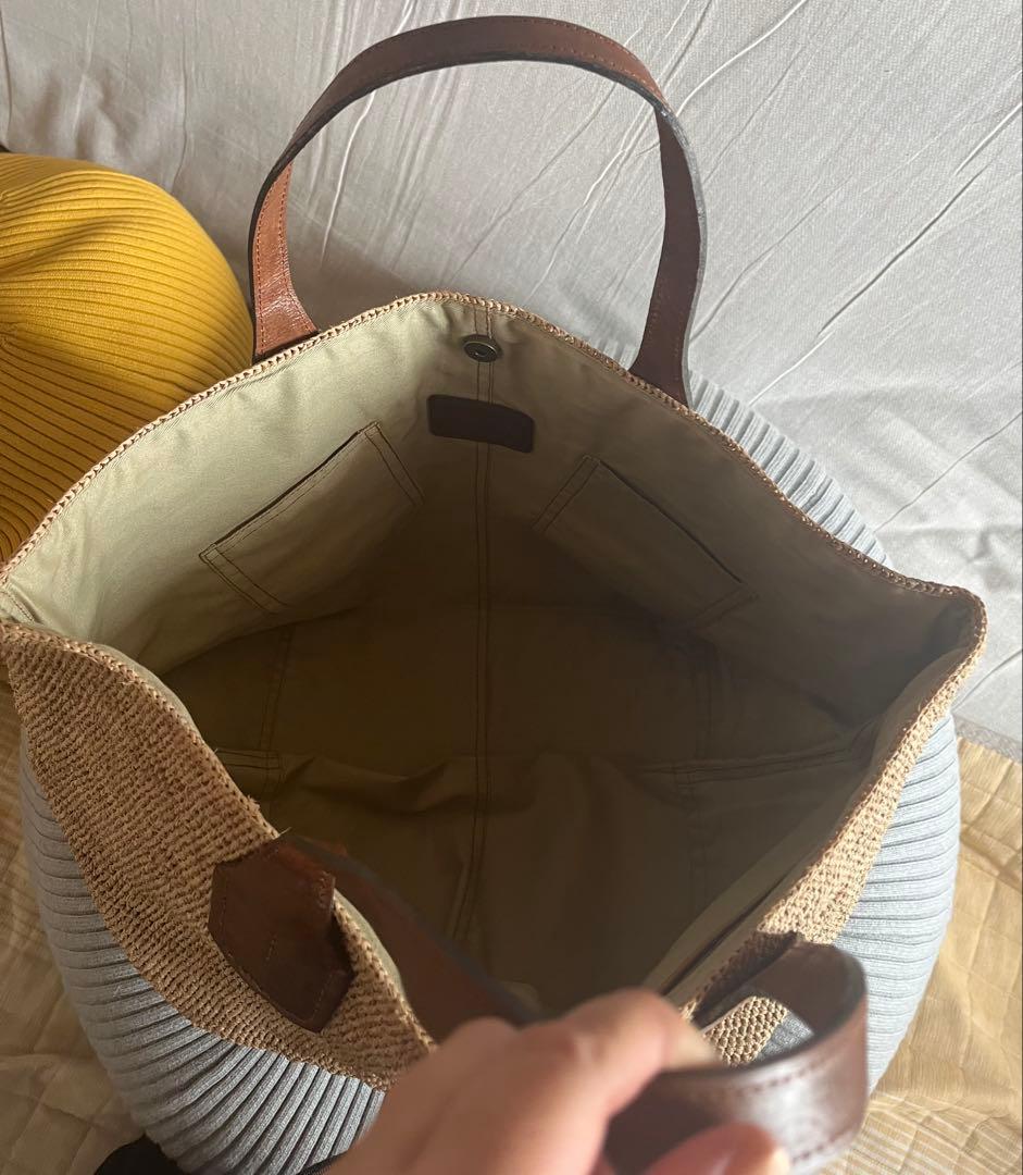 値下中IBELIV TOKYOⅡ カゴバッグ　ナチュラル色