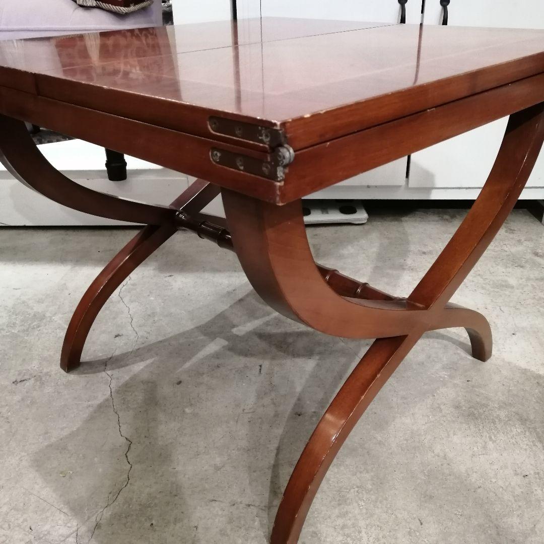 N【極美品】ヨーロピアンクラシック 拡張式 センターテーブル ローテーブル