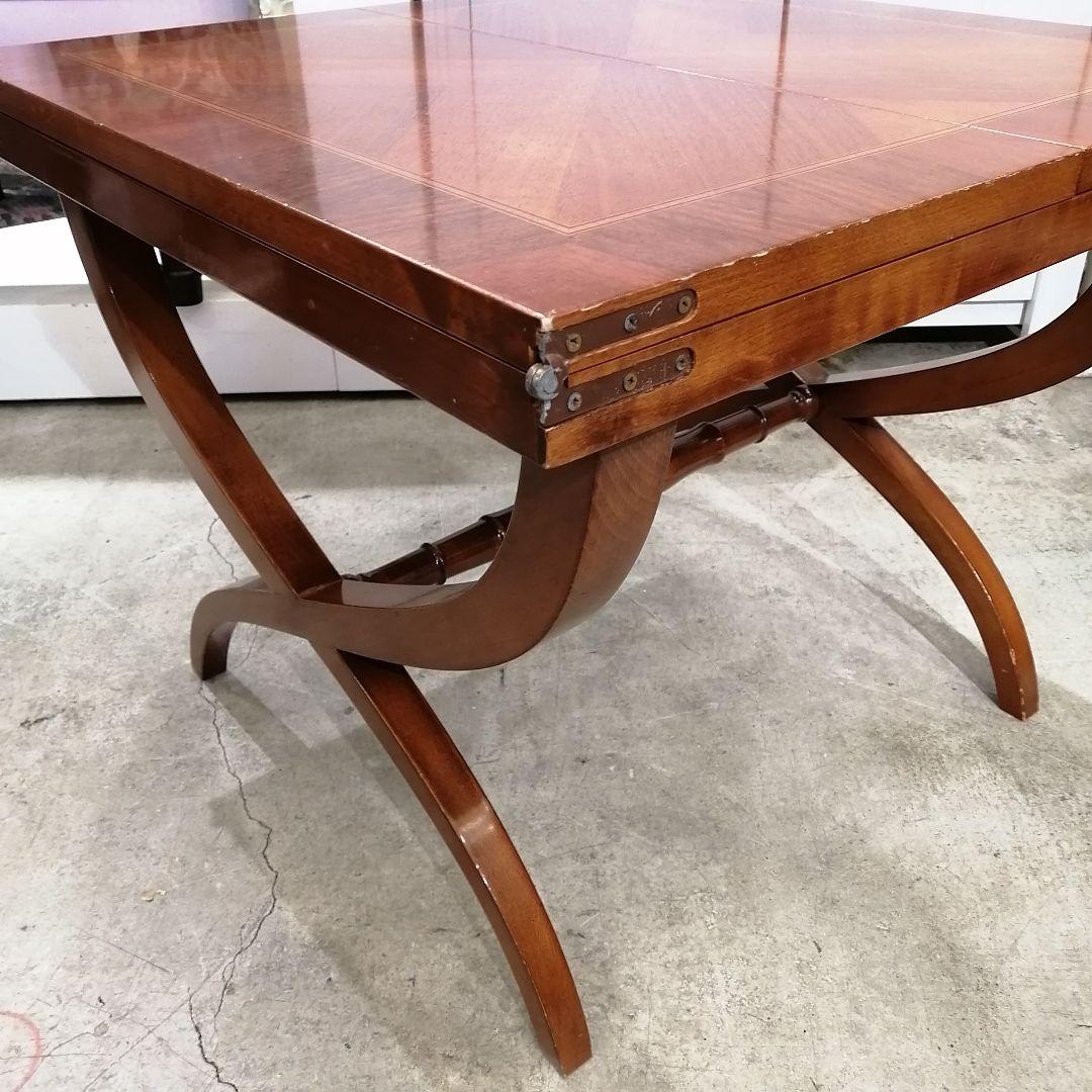 N【極美品】ヨーロピアンクラシック 拡張式 センターテーブル ローテーブル