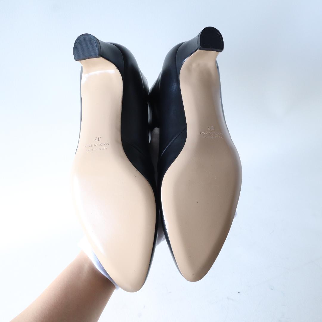 定価約9万 未使用 ネブローニ ショートブーツ 黒 37 24 4.5cmヒール