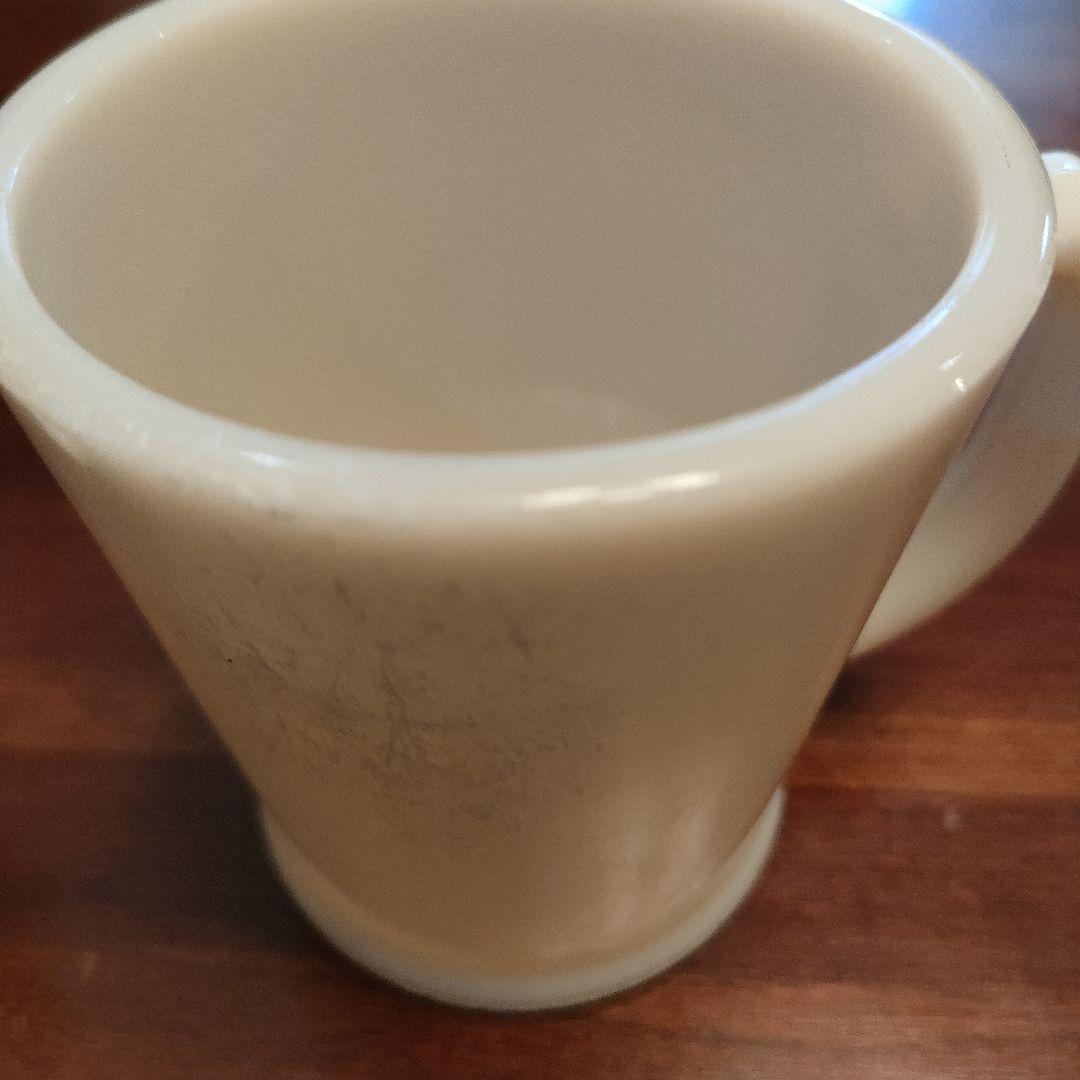 fire king アイボリーワナビーマグ　3個セット