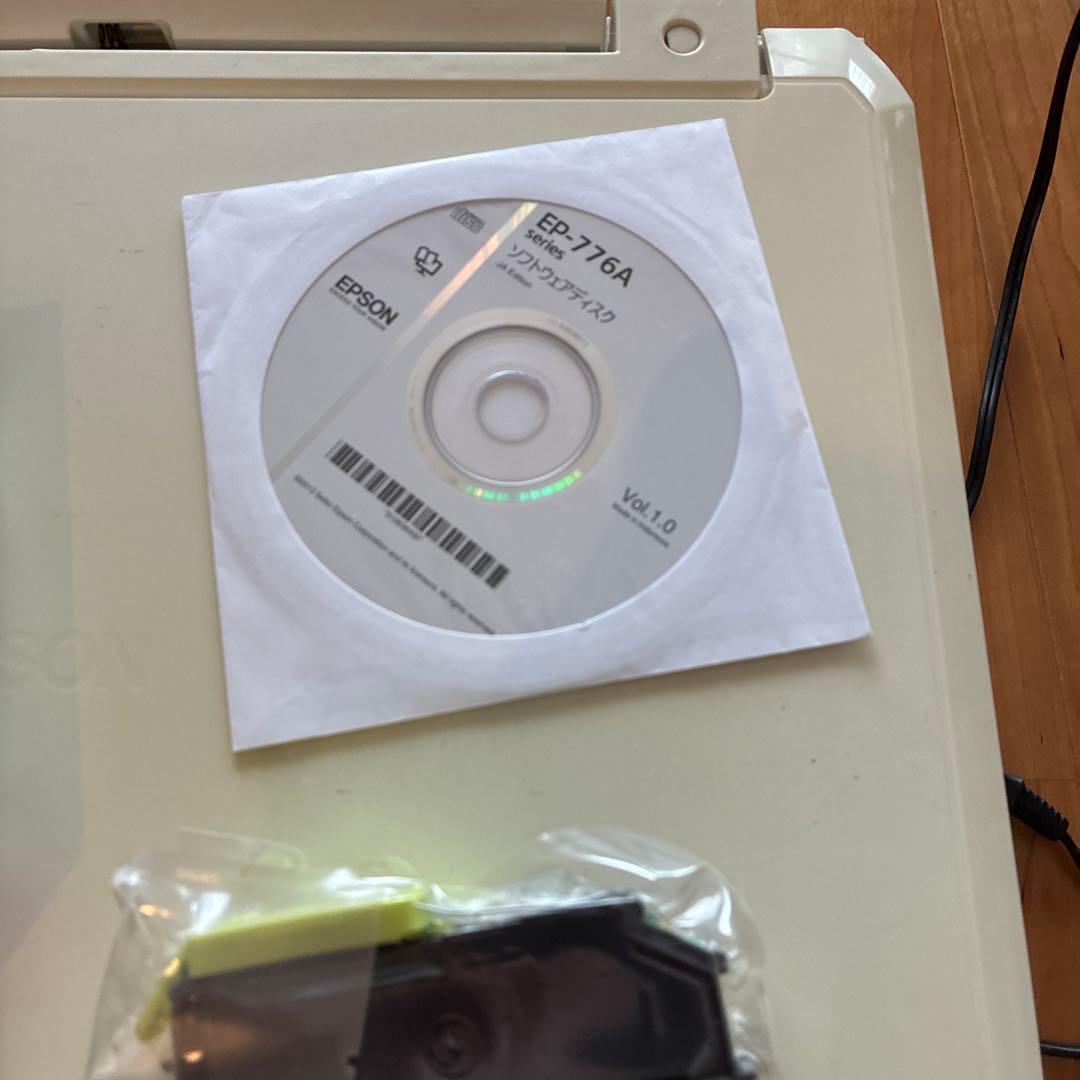 EPSON EP-776A 動作確認済み　予備インク、ディスク、電源ケーブル付属