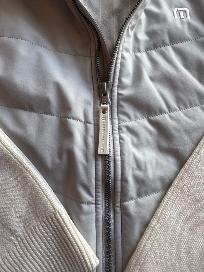 【新品未使用】トラビスマシュー　ゴルフジャケット M グレー/ホワイト