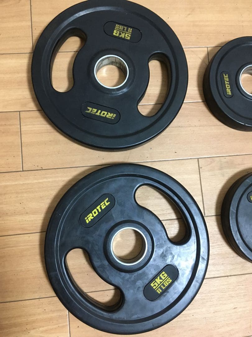 IROTEC ラバー プレート17.5kg穴径50mm