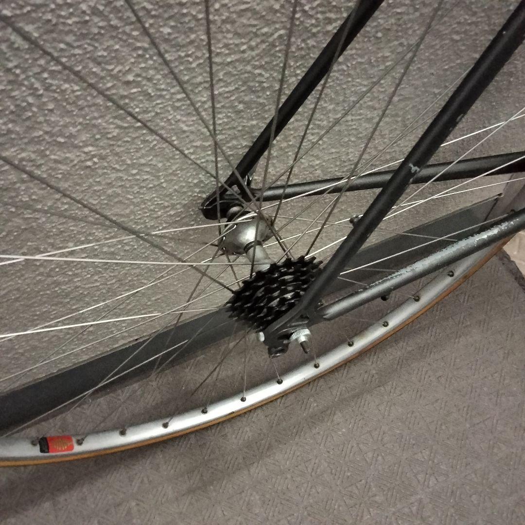 ■格安中古！引取限定■ ヴィンテージ　クロモリ　ロードフレーム　ホイールおまけ付