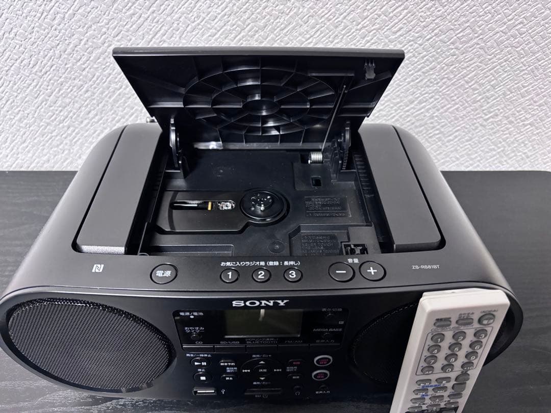 SONY ZS-RS81BT CDラジオ Bluetooth対応 リモコン付き