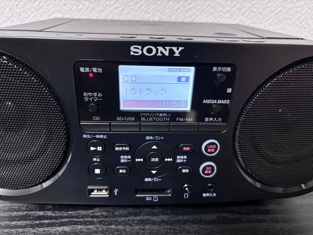 SONY ZS-RS81BT CDラジオ Bluetooth対応 リモコン付き