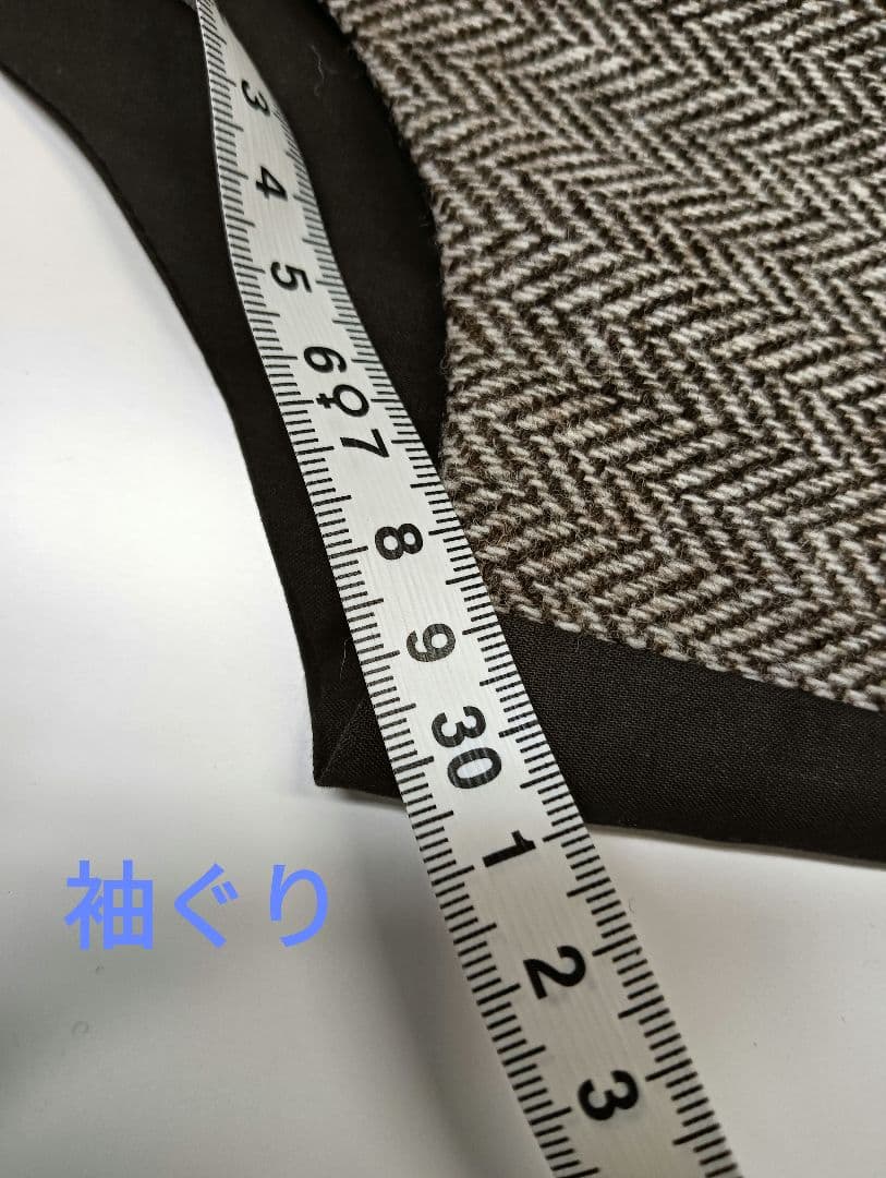 TAGLIATORE ヘリンボーンベスト茶サイズ50