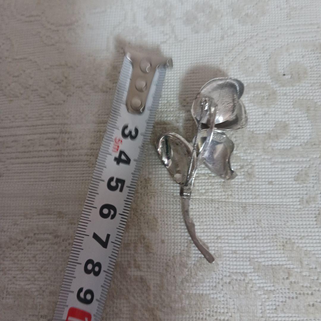 Christian Dior バラ ブローチ S925