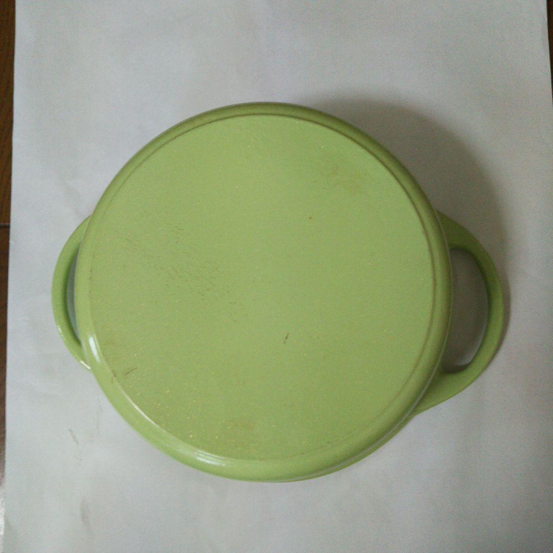 バーミキュラオーブンポットラウンド　22cm パールグリーン　レシピ本１冊つき