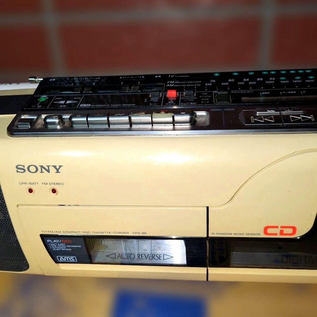 SONY CFD-66 CD・ラジオ・カセットデッキ テープ故障