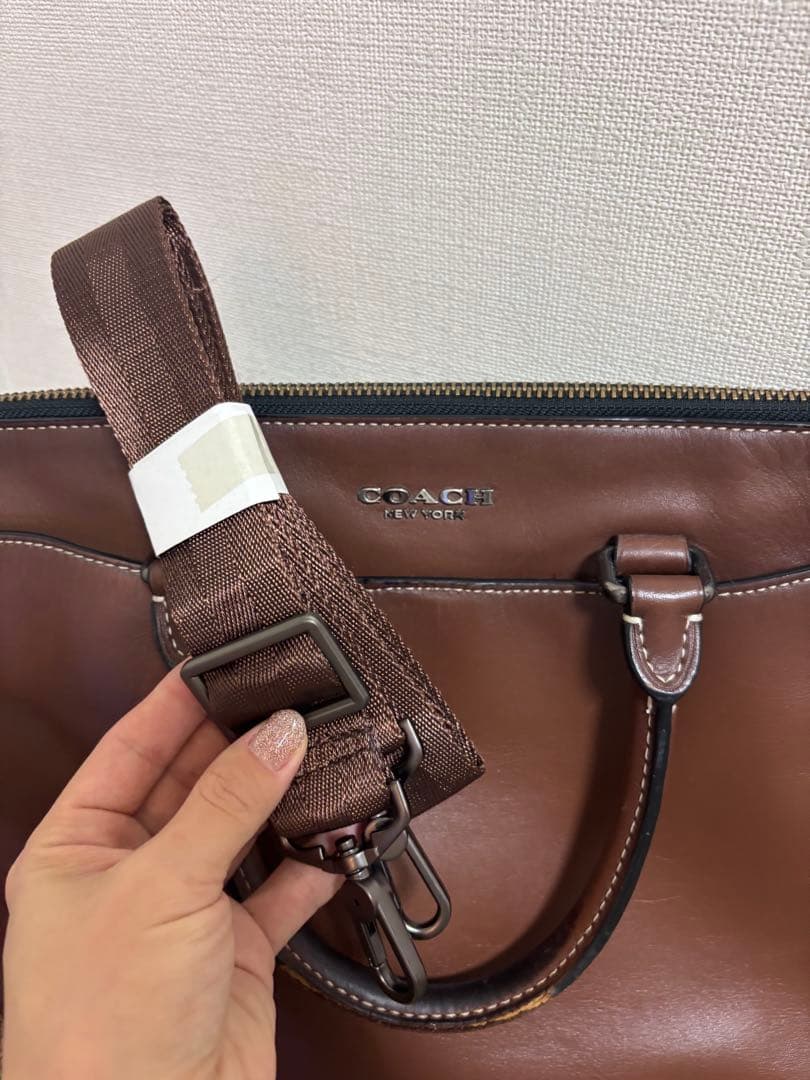 【美品】COACH ビジネスバッグ　ブラウン