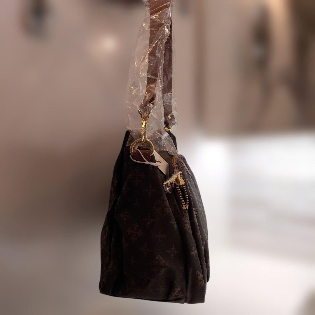 【新品未使用品】russet 2way バック　モノグラム　ダークブラウン