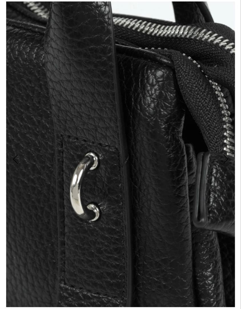 nouer 2way ショルダーバッグ ブラック チャーム3点付き