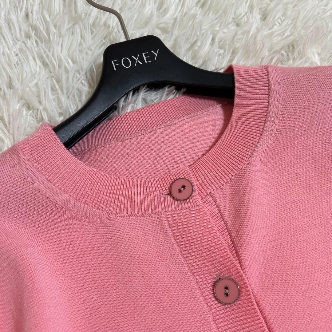 美品✨フォクシー 2024年 春に◎Logan ニットカーディガン 長袖 40