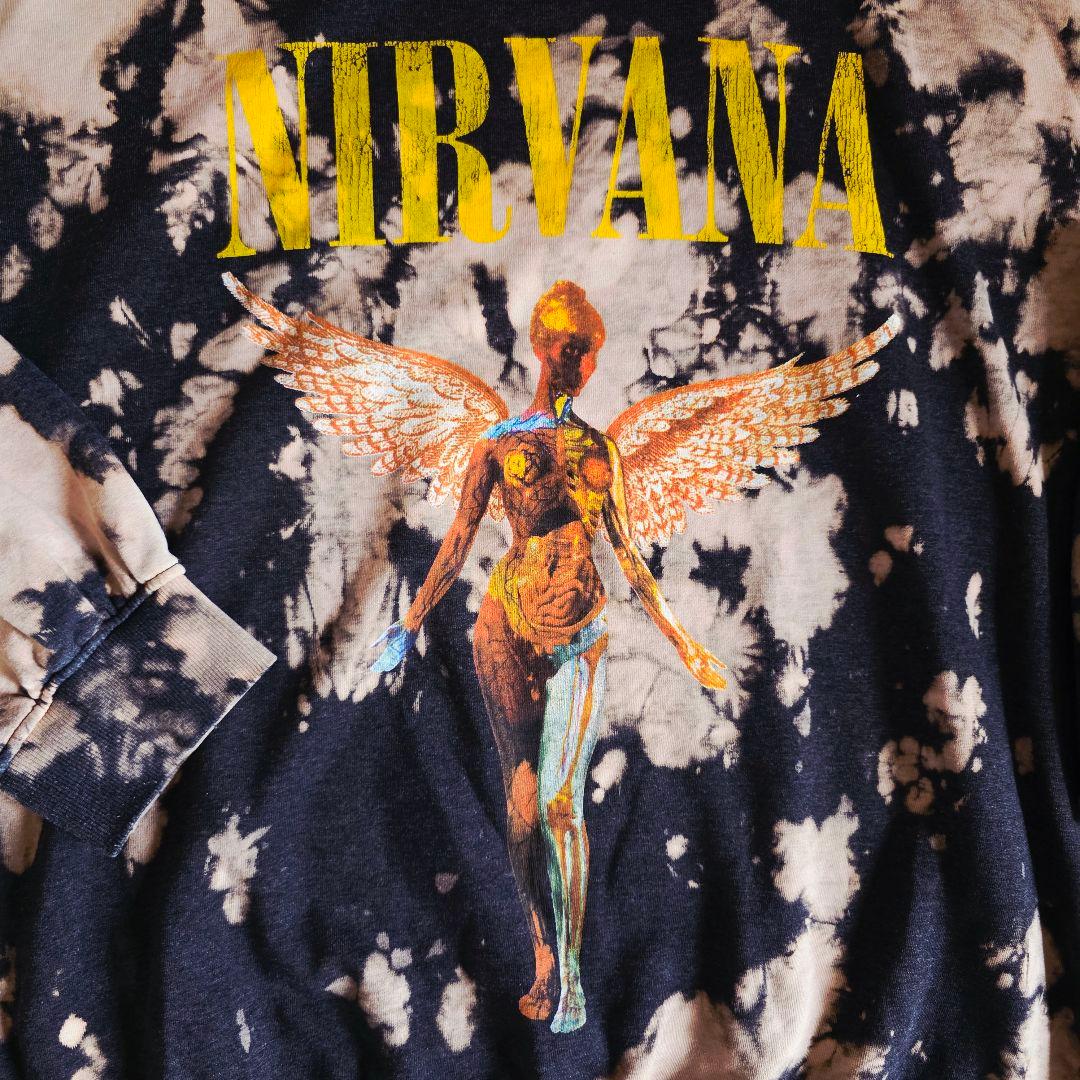 ヨッシー　NIRVANA タイダイプリント スウェット　トレーナー　裏起毛