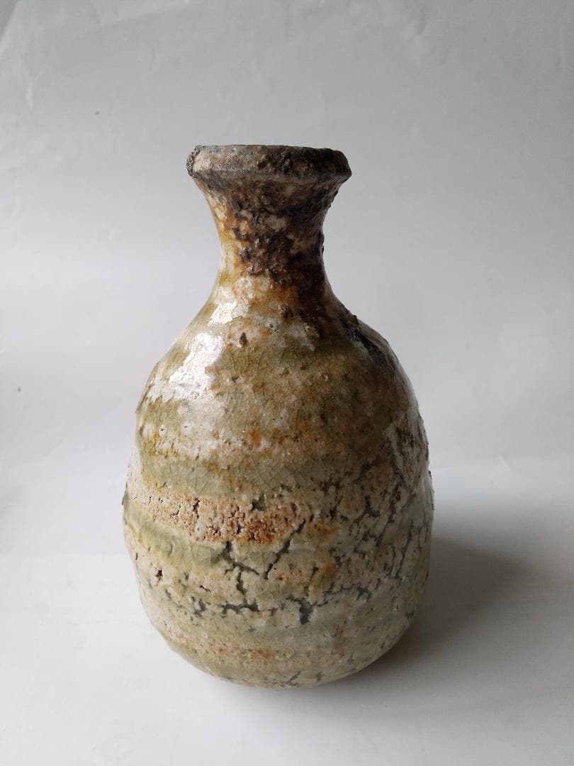 人気作家 新歓嗣 作 伊賀徳利 共箱 共布 栞 伊賀焼 徳利 新品 未使用