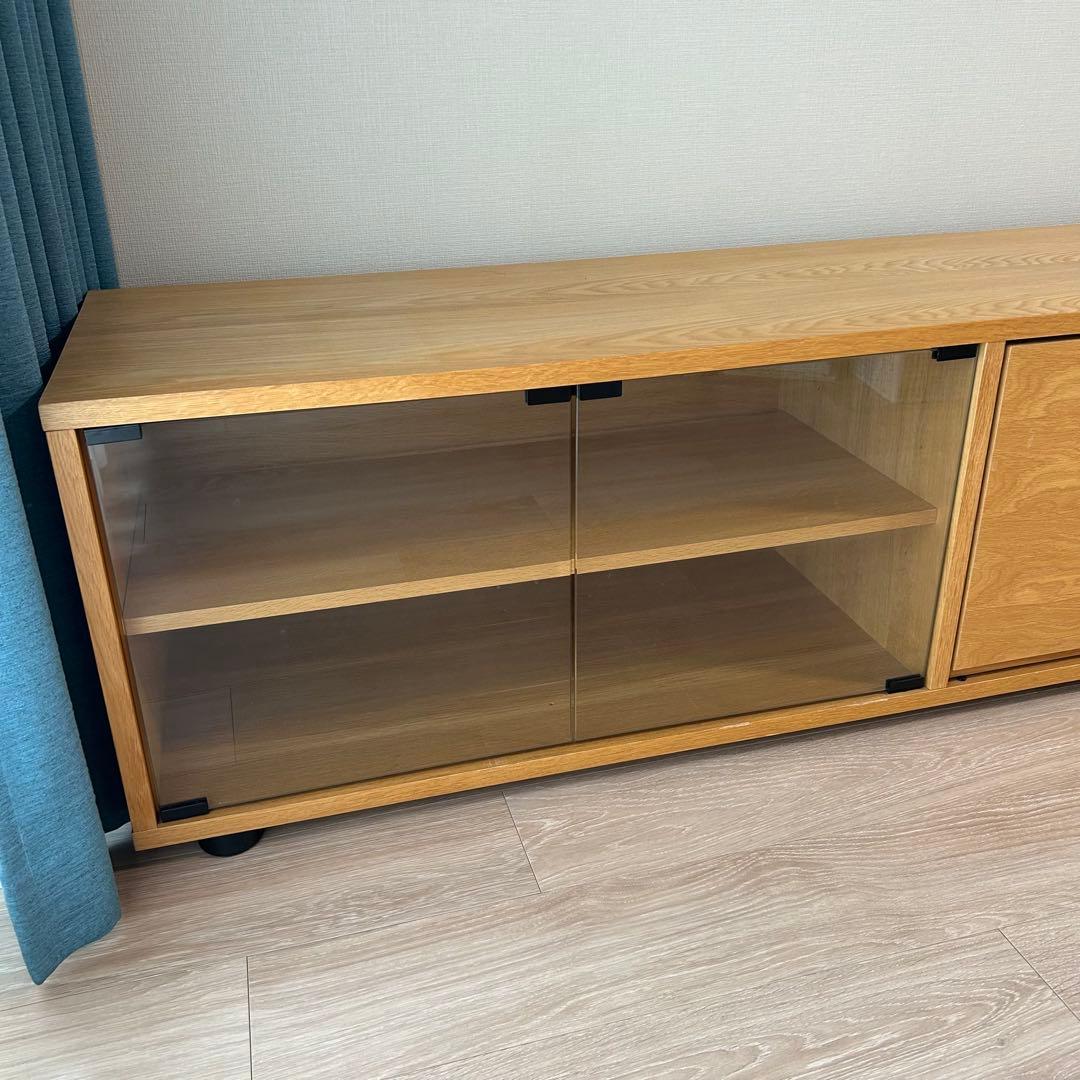 【希少品】無印良品 スタッキングキャビネット オーク材 テレビ台 テレビボード