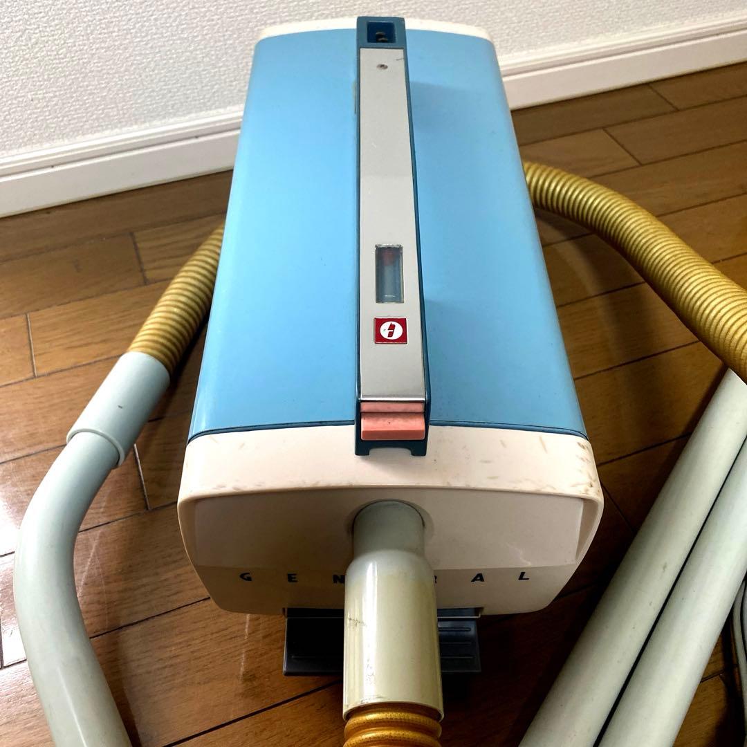 昭和レトロ 業務用掃除機 EC-410 通電/足踏み動作OK インダストリアル