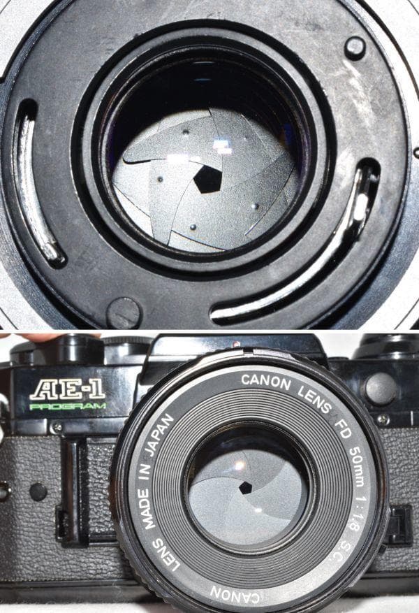 整備済 Canon AE-1 PROGRAM ブラック＋FD 50mm/f1.8
