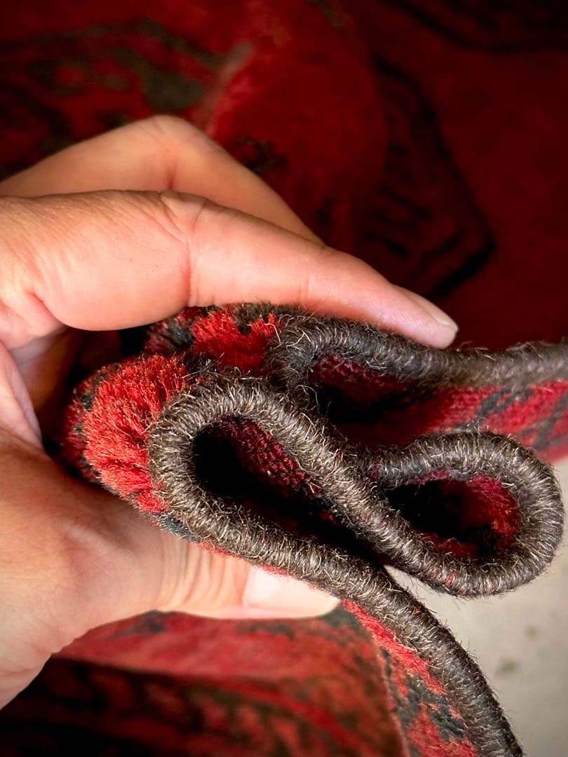 トライバルラグ　ヴィンテージラグ　アフガンラグ　トルクメン　エルサリ　手織り美品