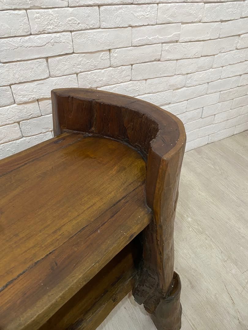 【Karumama 】丸太　チェスト　棚　飾り棚　切り株　重厚　高級家具