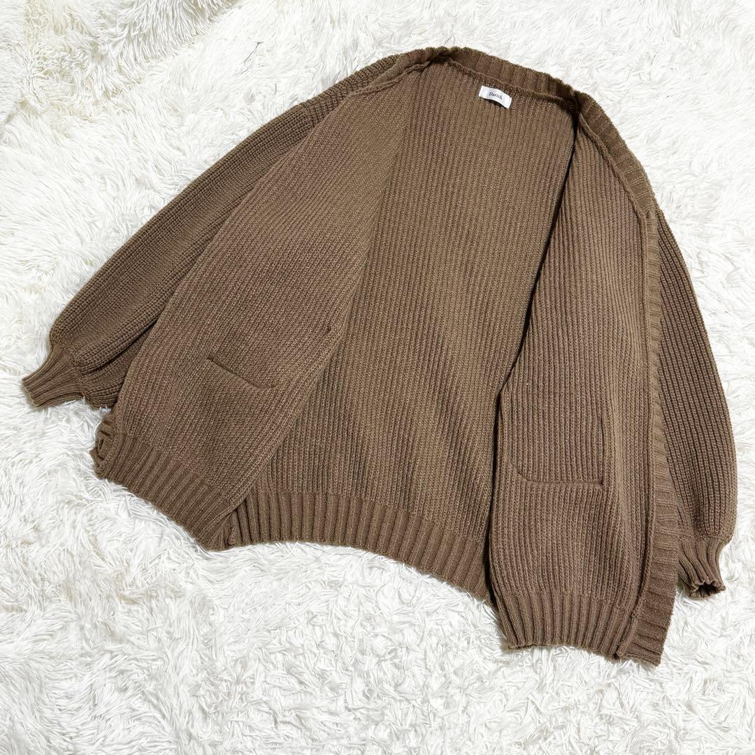 現行モデル Darich レザーコンビオーバーカーディガン