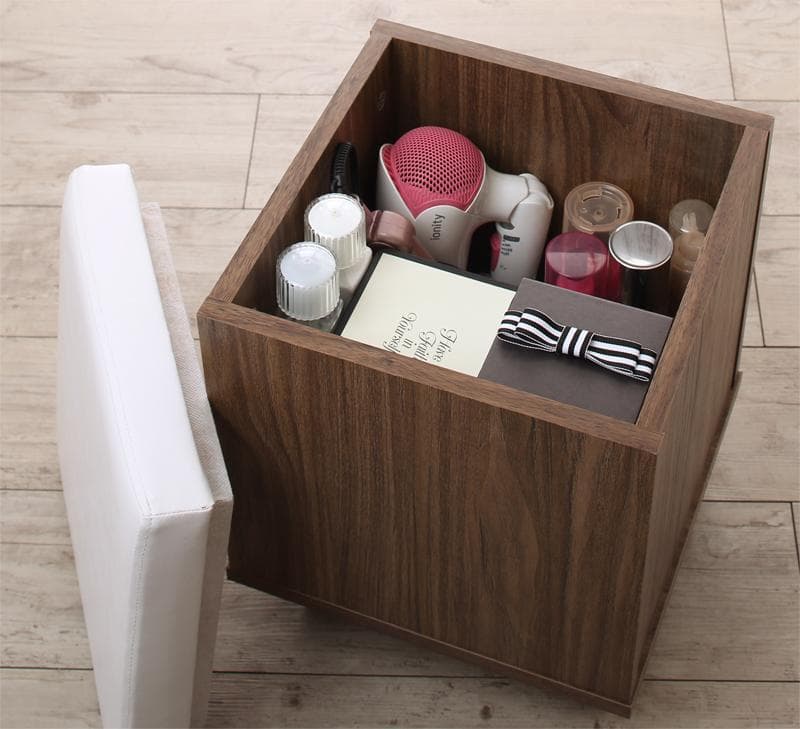 送料込 たっぷり収納 すき間ドレッサー スツール コンセント付 全身ミラー N