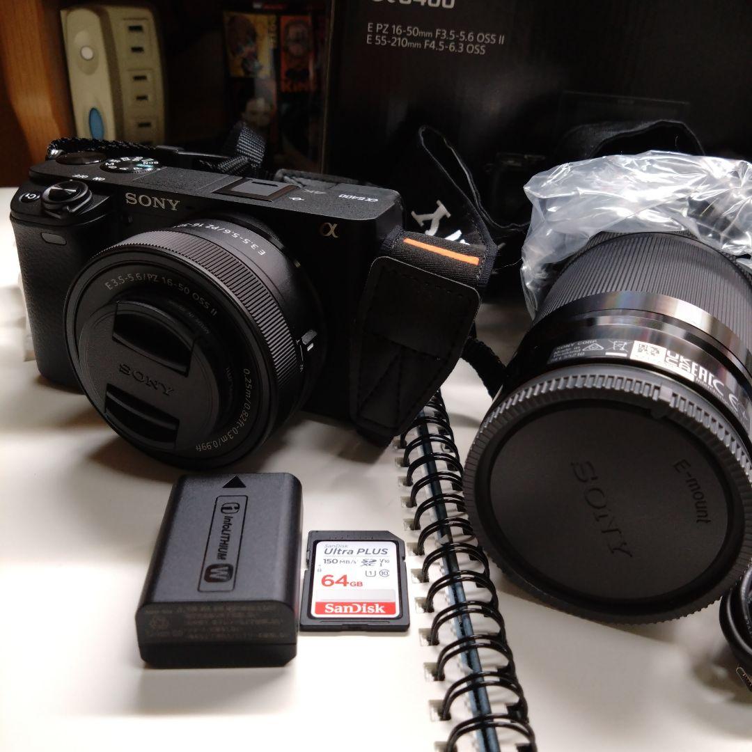 超美品　SONY α6400 ミラーレス一眼 ダブルズームレンズキット