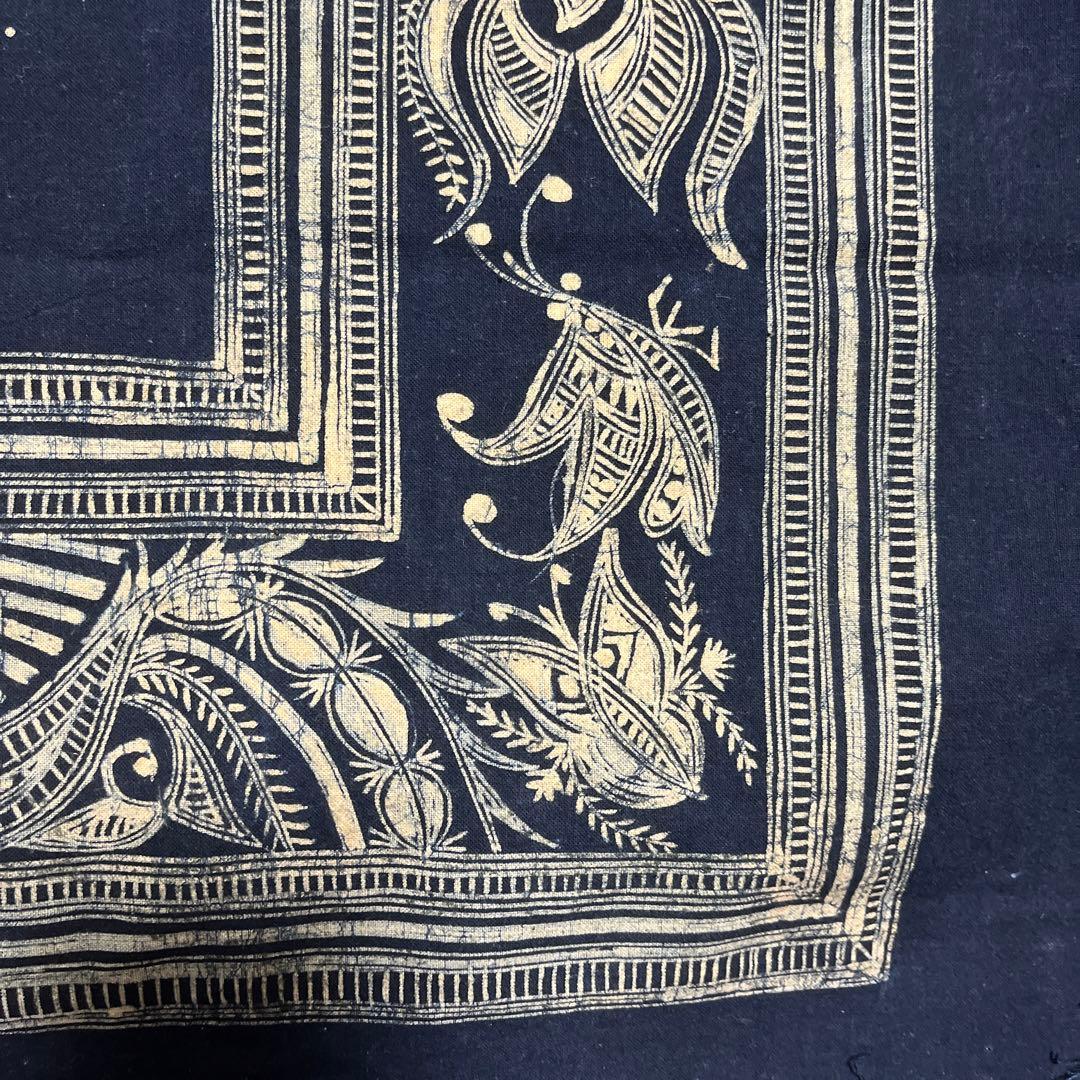 中国少数民族の古い青染め布