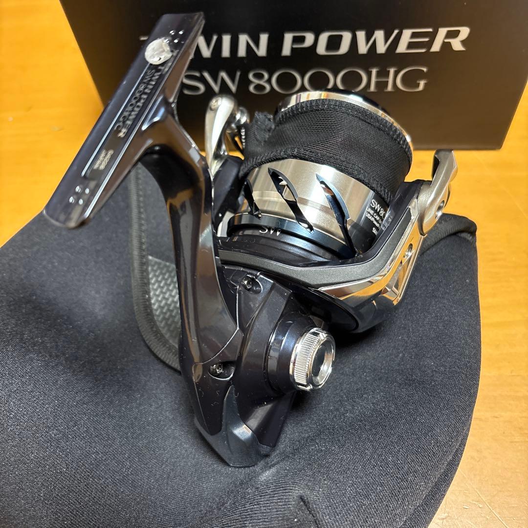 【美品】21ツインパワーSW8000HG《リール袋・オシアPEライン付き》