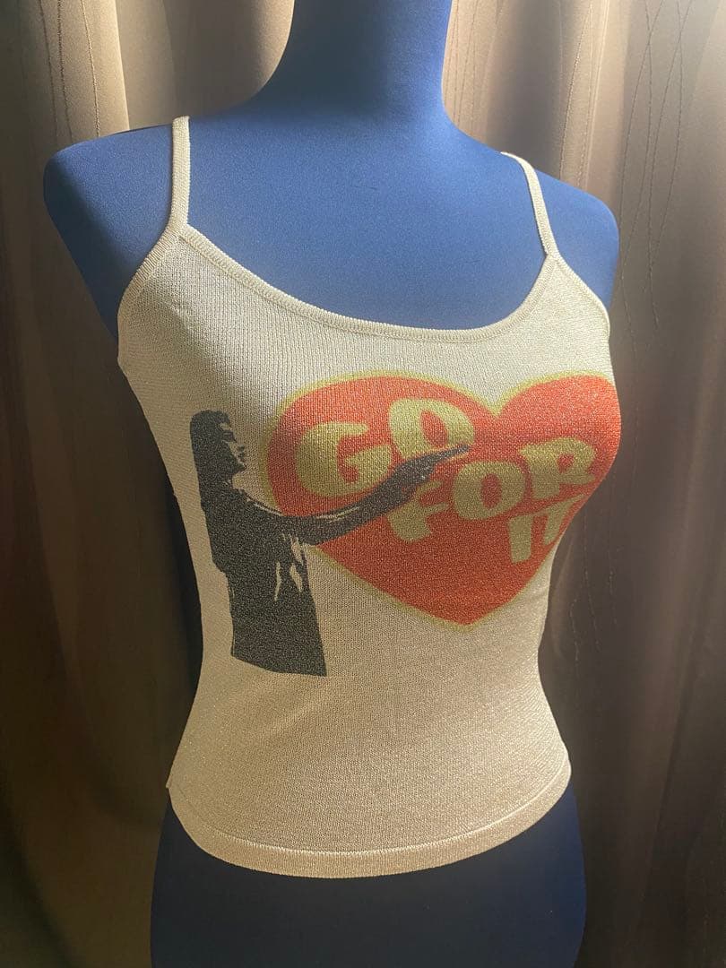 初期　ヒステリックグラマー 90 ラメ go got it キャミソール　Y2K