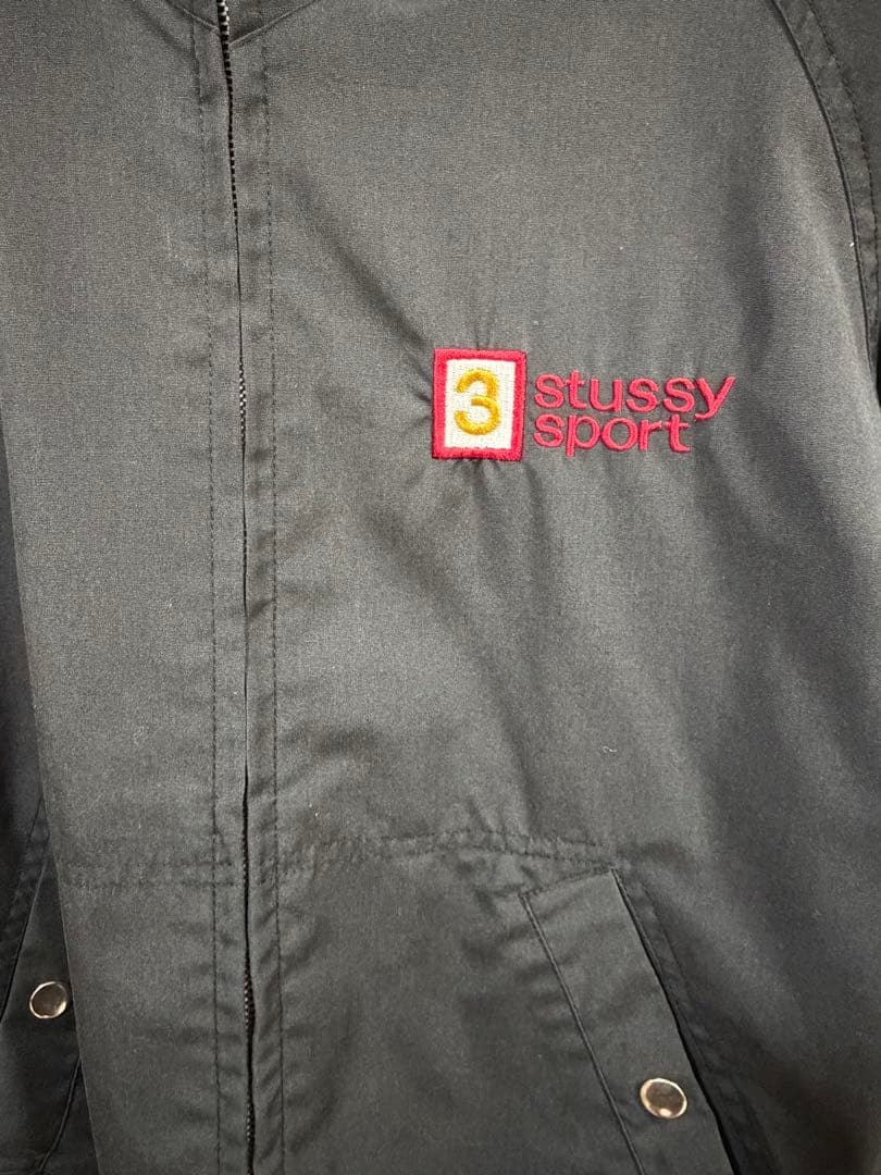 【激レア】STUSSY SPORT マウンテンパーカー90'S BLACK 黒