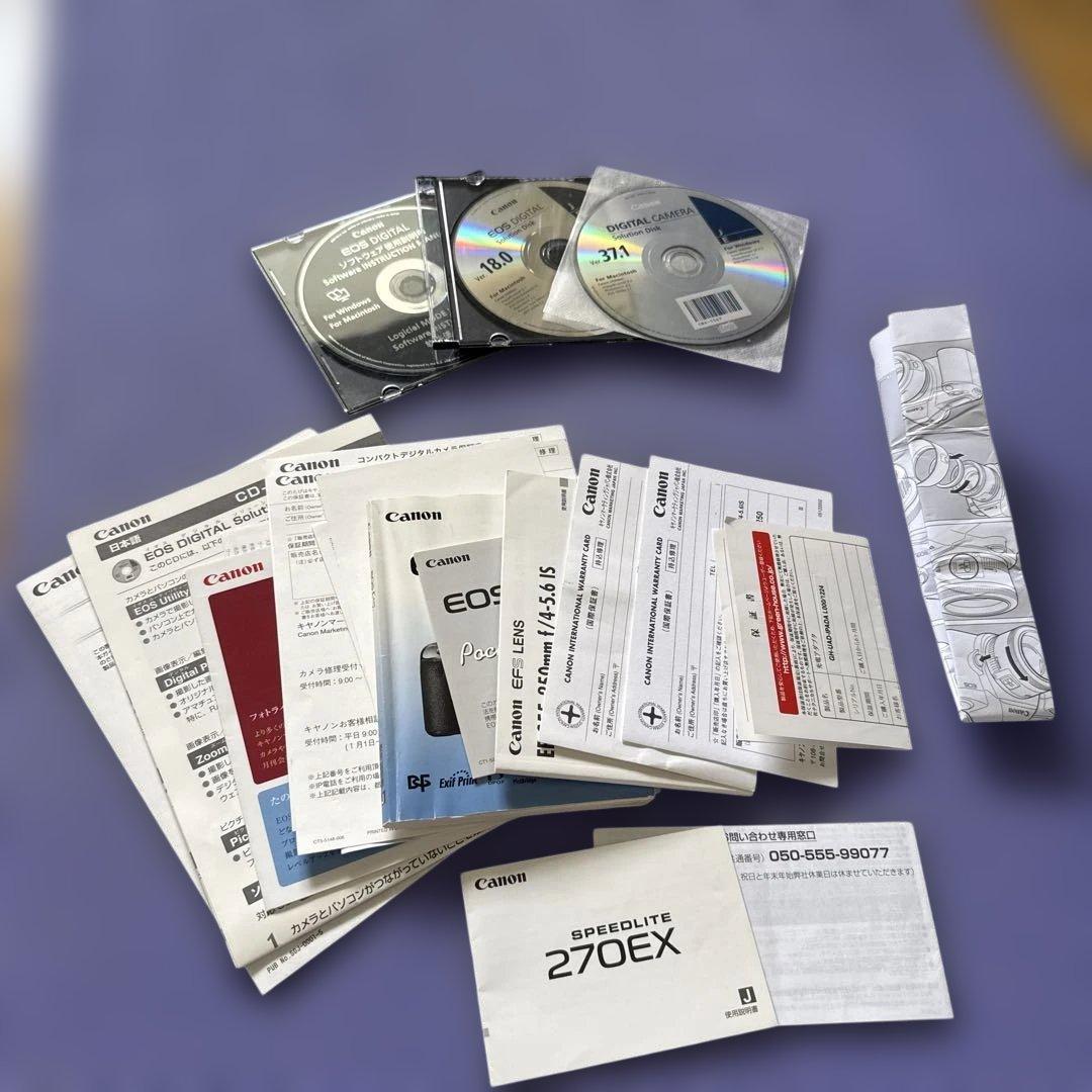 Canon EOS Kiss X2 デジタルカメラ 別売レンズ、フラッシュ付き