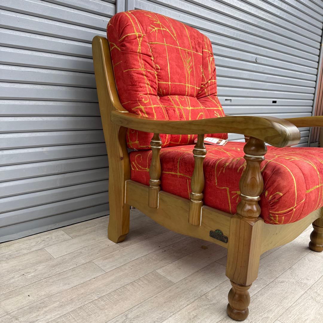 未使用　展示品　スペイン DANVES シングルソファ　1人掛け　カントリー