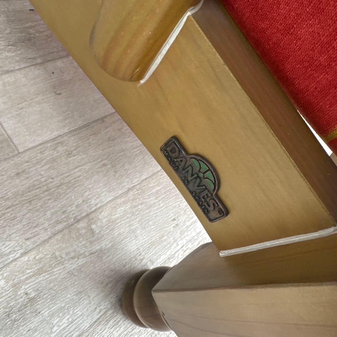 未使用　展示品　スペイン DANVES シングルソファ　1人掛け　カントリー