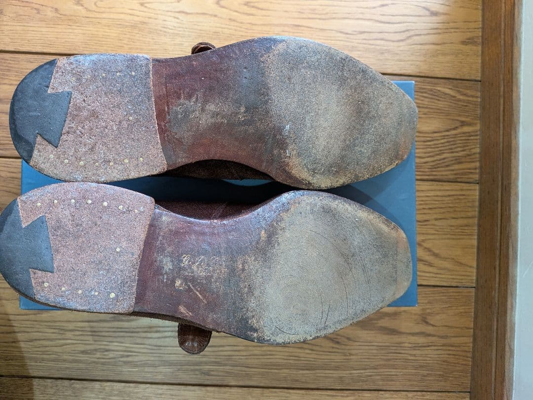 ジョージクレバリー　ダークブラウンスエード　 シングルモンク　 6½