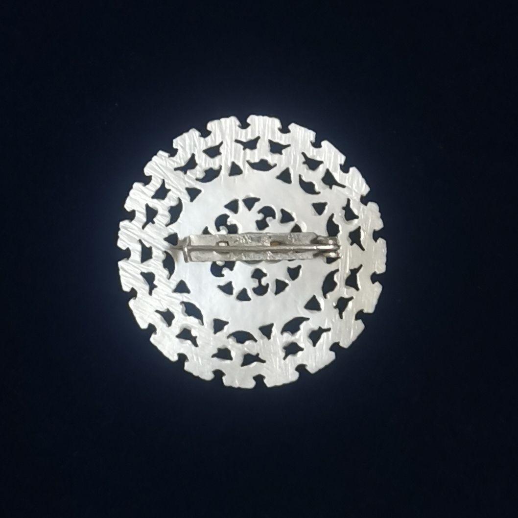 ヴィンテージベツレヘムパール五芒星ブローチ　せかほし