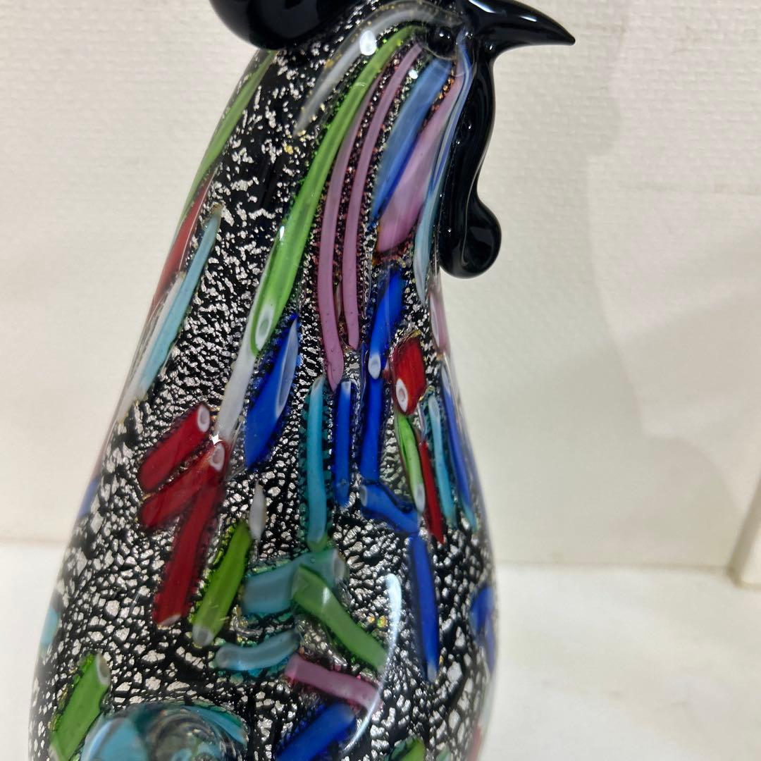 MURANO Formia ムラーノ　ヴェネチアン　鶏　美術品　工芸　イタリア製