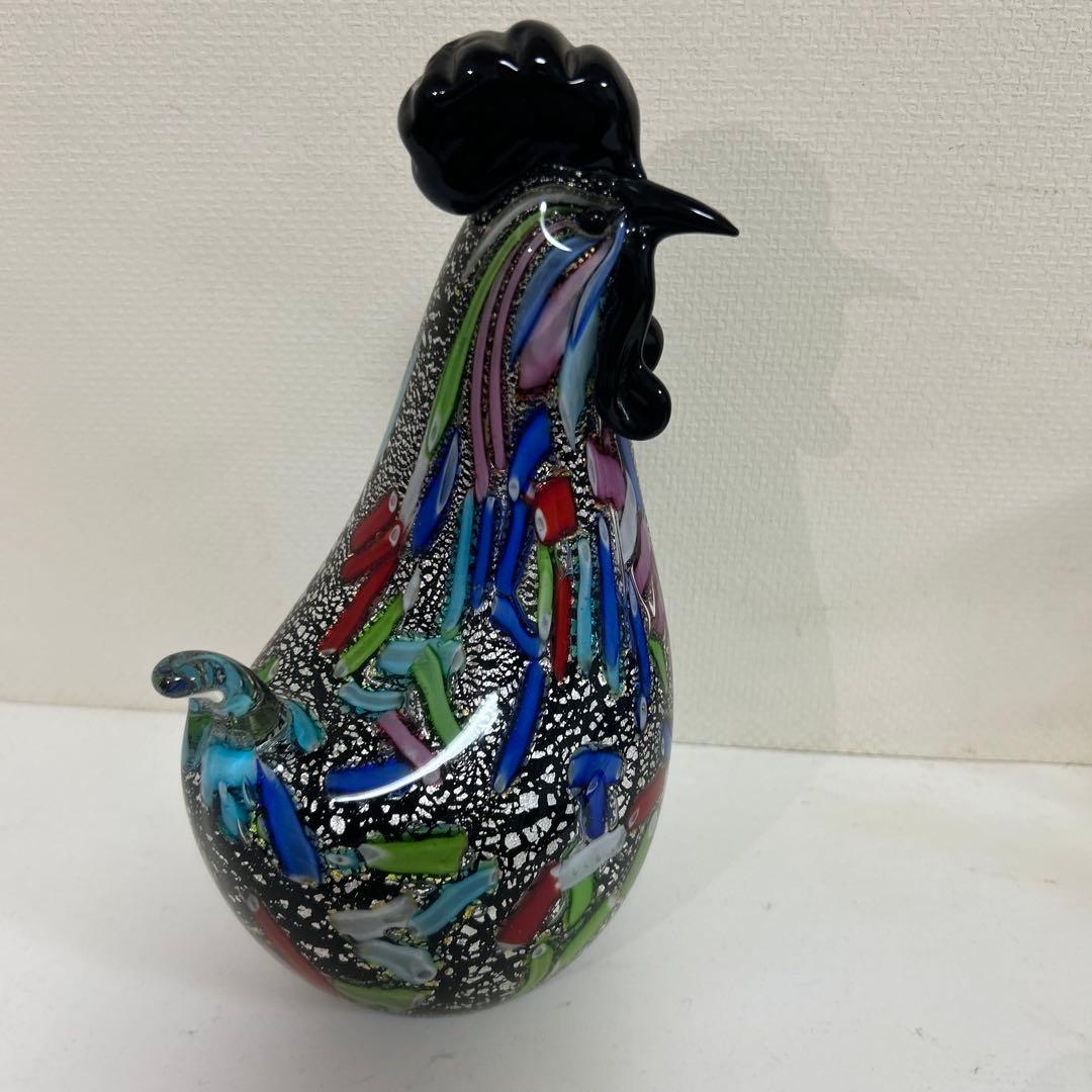 MURANO Formia ムラーノ　ヴェネチアン　鶏　美術品　工芸　イタリア製