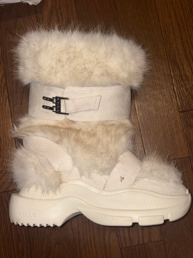 YELLO MOLO SHORT BOOTS ショートブーツ ファー 厚底