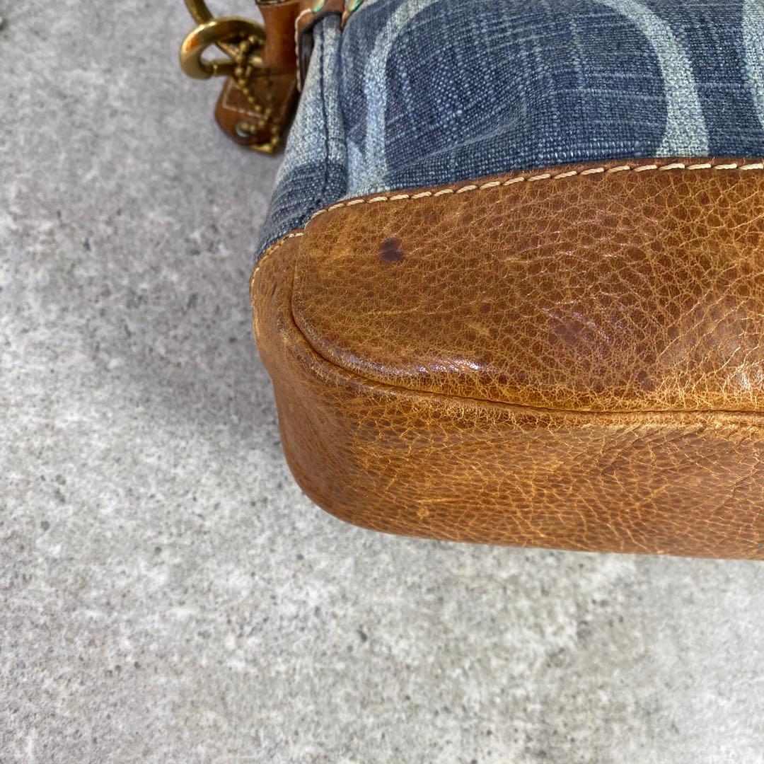 バッグ Coach Legacy Denim One Shoulder Bag