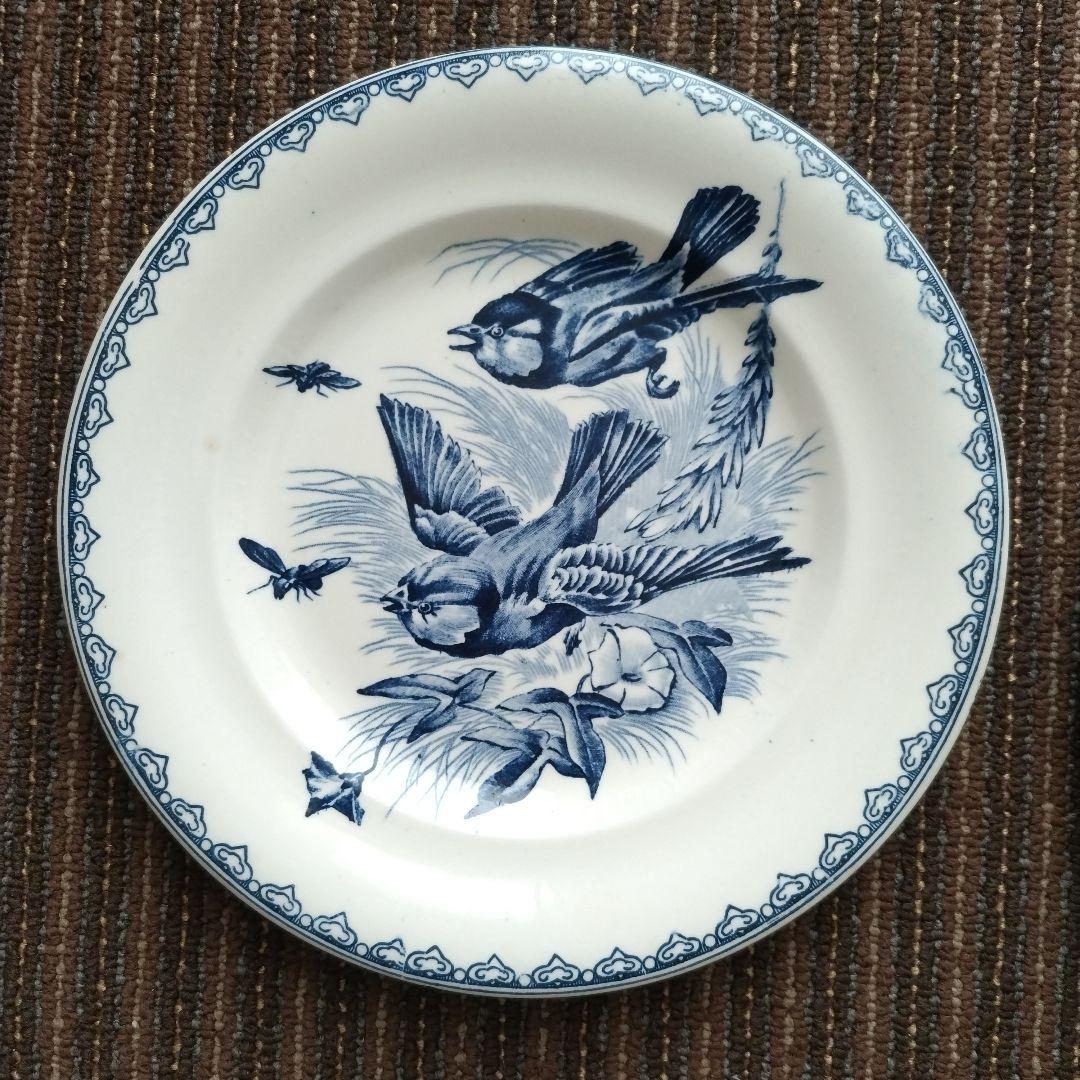 【1920−30年】クレールフォンテーヌ　夏ETE　デザート皿　２枚セット