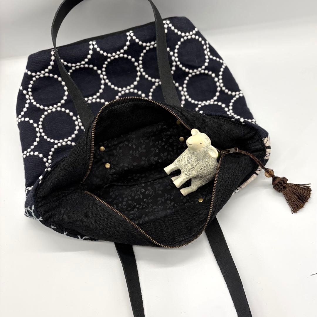 ミナペルホネン、ハンドメイド、パッチワークショルダーバッグ、トートバッグ