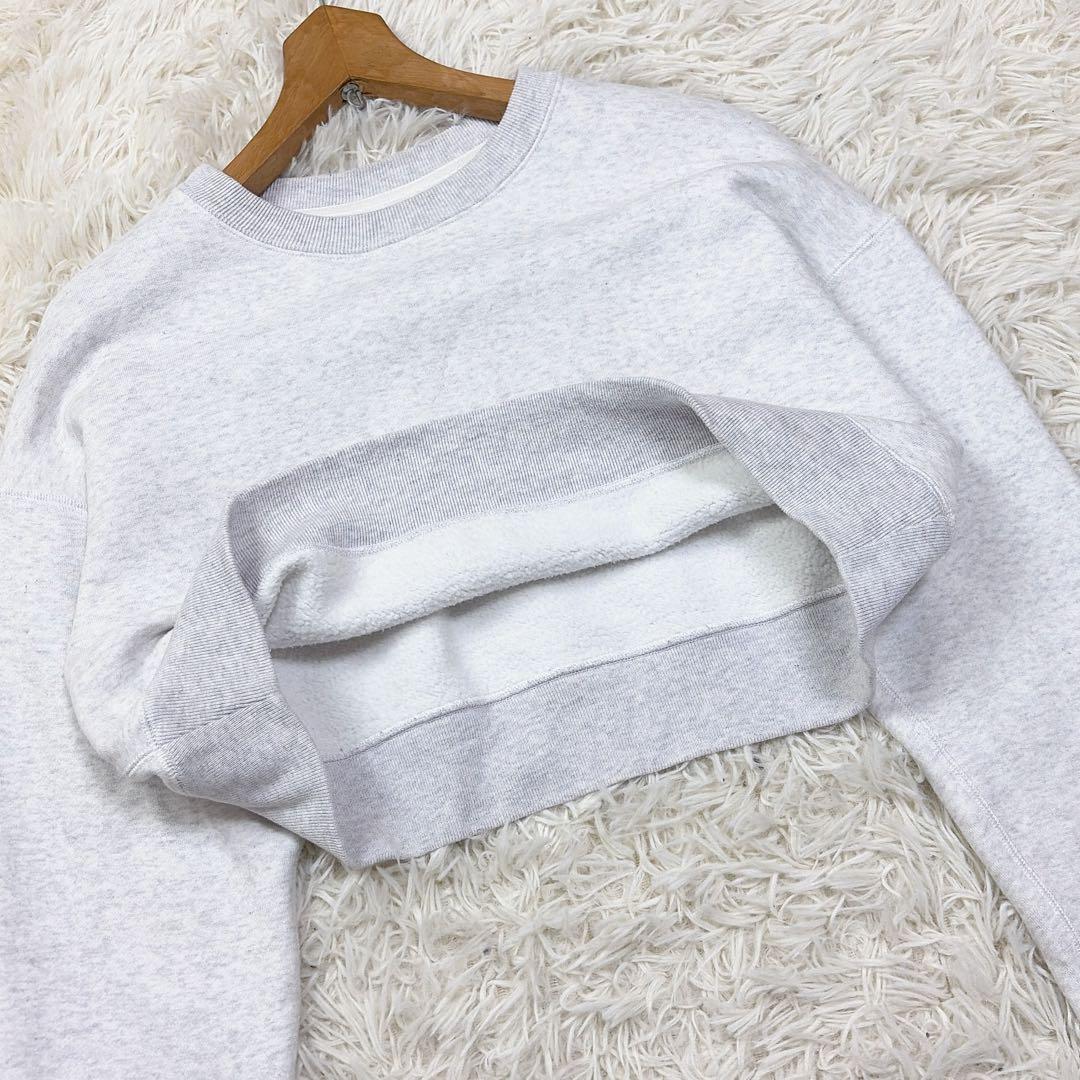 yo biotop cropped sweat shirt ホワイト