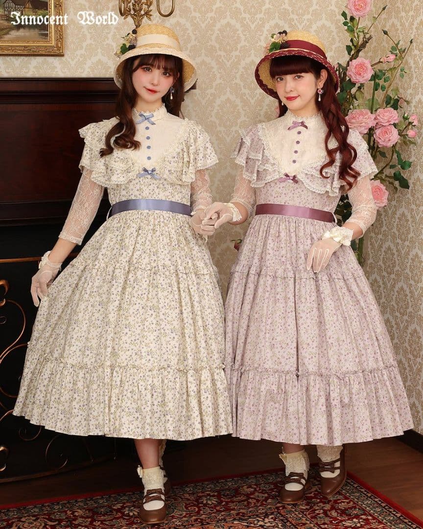 InnocentWorld　小さなブーケのショール風ワンピース　新品未使用