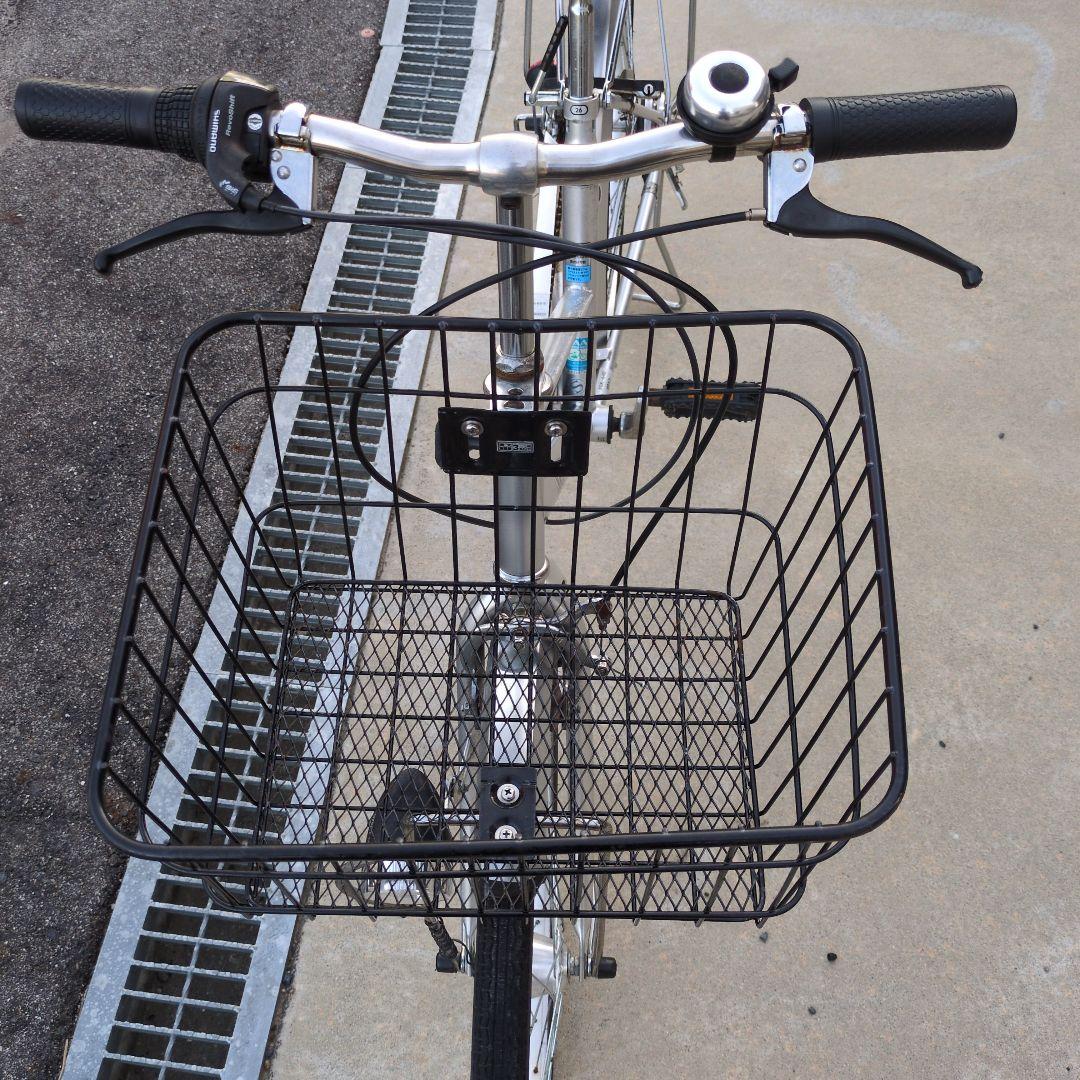 サイモト自転車 26インチ シルバー