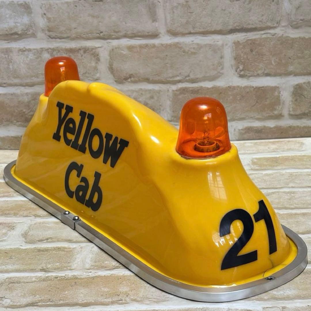 Yellow Cab Taxi ルーフサイン　US雑貨　イエローキャブ