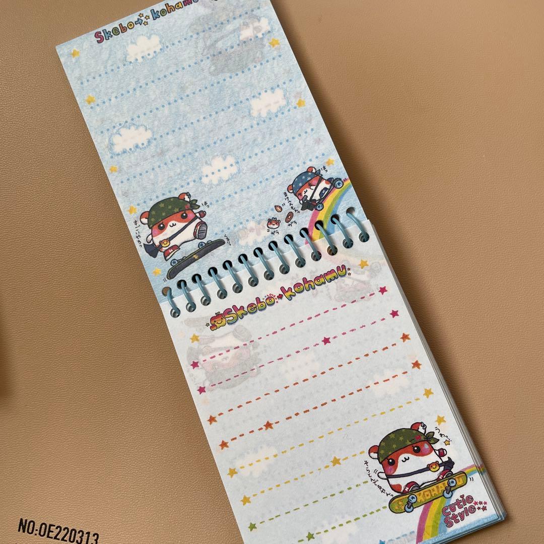 平成レトロ　クーリア　スケボーこはむ　メモ　ミニメモ