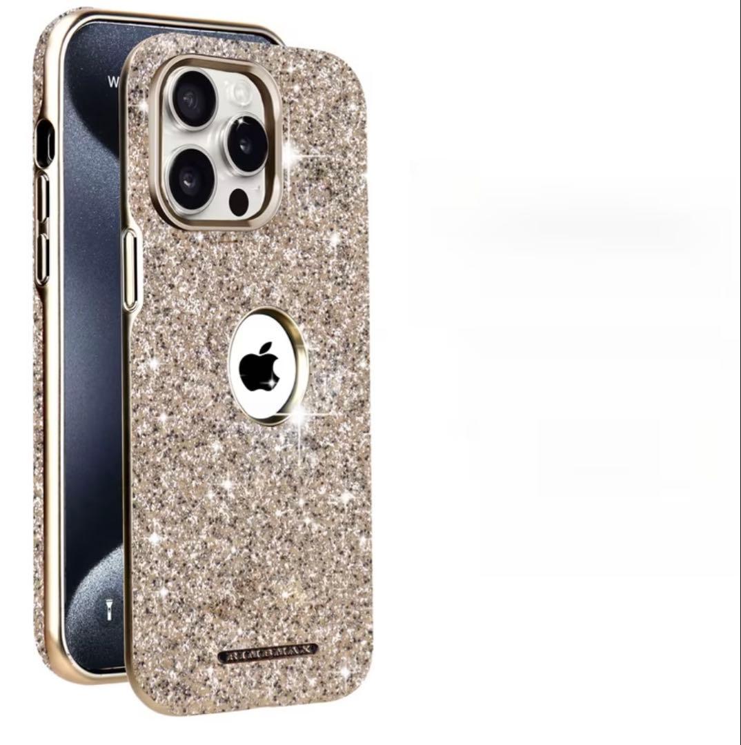 RYBMAX グリッター iPhone12proケース シルバー